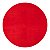 Tapete Sala Antiderrapante Carino 06 Vermelho 1,60M Redondo - Imagem 1