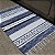 Tapete Indiano Kilim Raipur Azul 0,60X0,90M - Imagem 4
