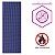 Tapete Yoga Pilates PVC 5mm Kap Azul 0,60X1,66M Kapazi - Imagem 3