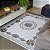 Tapete Sala Antiderrapante Floral Jasmin 01 Bege 2,00X2,50M - Imagem 1