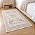 Tapete Antiderrapante Floral Jasmin 03 Bege 0,60X0,90M - Imagem 1