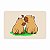 Tapete Banheiro Absorvente Capivara Amor 0,40X0,60M - Imagem 1