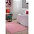 Tapete Sala Quarto Antiderrapante Classic Rosa Bebe 1,00X1,50M - Imagem 2