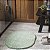 Tapete Banheiro Antiderrapante Cherry Oval Jade 0,50X0,70M - Imagem 1