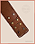 Fundo para Bolsa de Crochê Retangular P com Bailarina - Caramelo (8x20) Furos 3mm - Imagem 2
