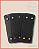 Fundo para Bolsa de Crochê Retangular P com Bailarina - Preto (8x20) Furos 3mm - Imagem 1