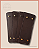 Fundo para Bolsa Retangular M com Bailarina - Café (9x25) Furos 3mm - Imagem 1