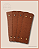 Fundo para Bolsa Retangular G com Bailarina - Caramelo (10x30) Furos 3mm - Imagem 1