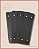 Fundo para Bolsa Retangular G com Bailarina - Preto (10x30) Furos 3mm - Imagem 1