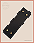 Fundo para Bolsa Retangular G com Bailarina - Preto (10x30) Furos 3mm - Imagem 2