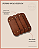 Fundo para Bolsa Oval M com Bailarina - Caramelo (8x22) - Imagem 1