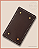 Fundo para Bolsa Retangular com Bailarina - Café (15x25) - Imagem 2