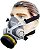 Máscara Respirador AZ01 c/ 1 Filtro VO/GA Gases Tintas Solventes - Imagem 2