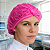 Touca Sanfonada Rosa TNT Luxo Descartável c/ 100 unidades - Imagem 5