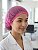 Touca Sanfonada Rosa TNT Luxo Descartável c/ 100 unidades - Imagem 8