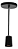PENDENTE LÂMPADA PRETO COPINHO SILICONE - Imagem 1