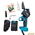 Mini Moto Serra Elétrica 4 Polegadas Com Duas Baterias 1200w - Imagem 1