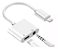 Adaptador dois em um para carregamento e ouvir músida, duplo lightning TGS Tech MHQ30 - Imagem 1