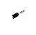 Adaptador P10 Stéreo pra Jack P2 para fone de ouvido CS701 Preto - Imagem 3
