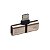 Adaptador para iPhone para carregamento e ouvir música duplo lightning Dourado 3353511041 - Imagem 4