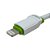 Cabo de carregamento rápido USB para IOS 1m Kaidi Branco e Verde IPhone - Imagem 2