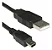Cabo de dados e Carga para sincronizar/carregar telefone e PS3 tipo V-3 1.5m Manete Preto - Imagem 1