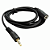 Cabo Extensor de Áudio Estéreo P2 Macho + P2 Fêmea LE-3095 P2 3.5mm Preto - Imagem 2