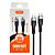 Cabo USB-C Kimaster CB816 100cm 5A 60W Type-C Preto - Imagem 1