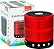 Caixa de Som Mini Speaker Bluetooth WS-887 Enjoy Life Vermelha - Imagem 1