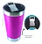 Copo Térmico Liso Sem Logo Beer Pint 16oz 473ml Aço Inox, Abridor Roxo - Imagem 1