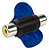 Emenda Adaptador RCA fêmea para RCA fêmea Para Alongar Cabos De Video Audio - Imagem 2
