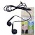 Fone de ouvido com fio LTOMEX A-07 3dB 32 ohms - Preto e Branco - Imagem 4