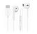 Fone de Ouvido Earphone IJack Liu com Fio JK-023 Tipo C Branco - Imagem 1