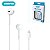 Fone Lightning Com Fio K510 Kimaster - Branco - Imagem 1