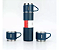 Garrafa de Água Café Térmica Squeeze com 2 Canecas 500 ml Vacuum Flask Azul 7893524642886 - Imagem 1