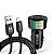 Kit Carregador Veicular Dual Com Cabo Lightning USB Hrebos - Imagem 2