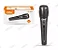 Microfone Profissional De Mão Com Fio 2.5M Lelong LE-905 Preto - Imagem 4