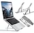 Suporte De Notebook Articulado Aluminio Dobrável Ergonomico Prateado 11" a 17" - Imagem 1