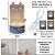 Luminaria Led Escrever De Caneta Lousa Quadro Mesa Anotações Gato - Imagem 3