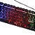 Kit teclado mouse gamer computador usb abnt2 led pto bk-g550 - EXBOM - Imagem 3