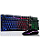 Kit teclado mouse gamer computador usb abnt2 led pto bk-g550 - EXBOM - Imagem 2