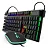 Kit teclado mouse gamer computador usb abnt2 led pto bk-g550 - EXBOM - Imagem 2