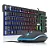 Kit teclado mouse gamer computador usb abnt2 led pto bk-g550 - EXBOM - Imagem 4