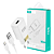 Kit carregador e cabo Lightning/USB FKT-1505 Fam Branco - Imagem 1