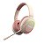 Fone de ouvido sem fio Headset K25 com microfone removivel Kimaster Rosa - Imagem 2