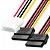 Cabo Adaptador Molex Ide X 2 Sata 15P 20Cm Grasep - D-Cic02 12320 - Imagem 1