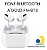 Fone Bluetooth Agold Fnbr3 Bt3 Com Som Equilibrado E Design Sofisticado Branco - Imagem 3