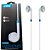 Fone In-Ear P2 Lelong Le0218Y Com Microfone E Isolamento De Ruído Azul - Imagem 1