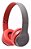 Headphone Bluetooth Kapbom Ka916 Com Som Envolvente E Design Dobrável Cinza Com Vermelho - Imagem 2