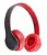 Headphone Bluetooth Kapbom Ka916 Com Som Envolvente E Design Dobrável Cinza Com Vermelho - Imagem 1